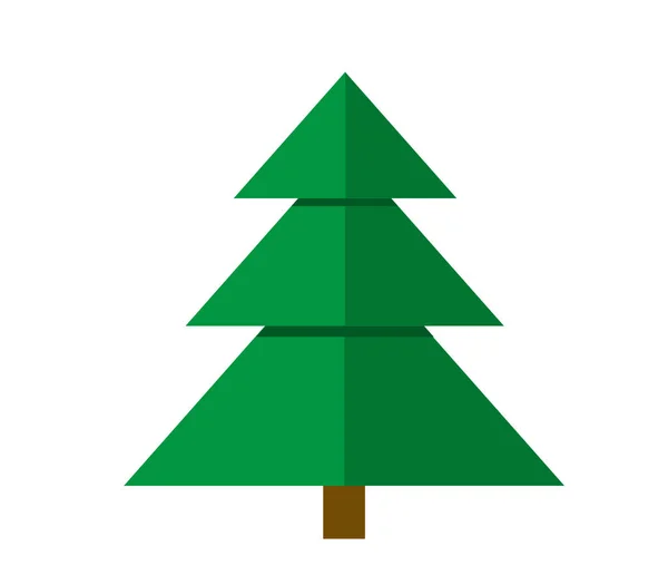 Vetor Árvore Natal Fundo Branco — Vetor de Stock