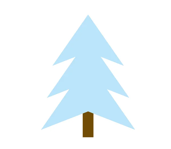 Vector Árbol Navidad Sobre Fondo Blanco — Archivo Imágenes Vectoriales