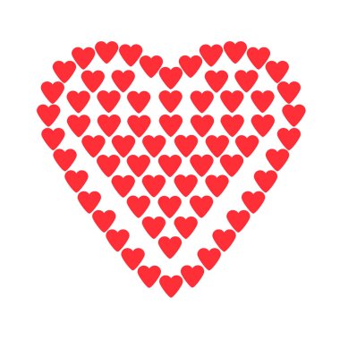 Aşk vektör yaratıcı kalp sembolü