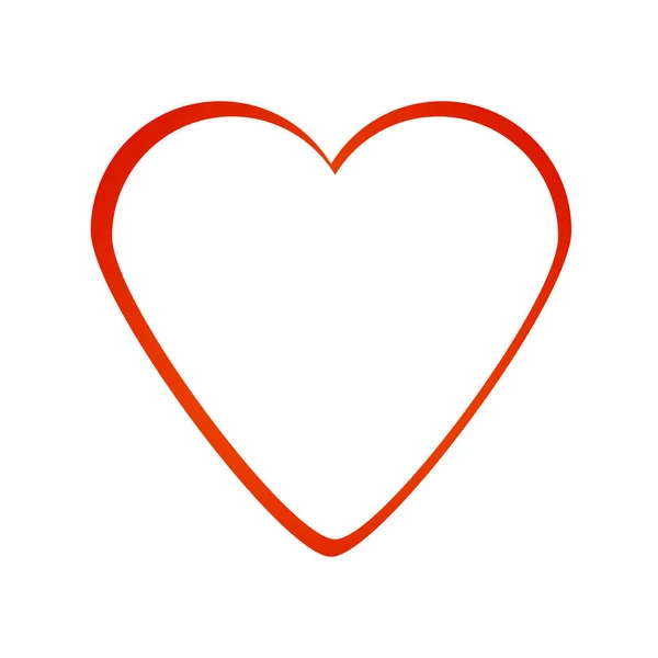 Vektor Symbol Tvůrčí Srdce Lásky — Stockový vektor