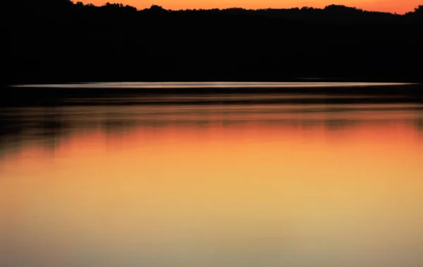 Atardecer Dorado Lago Las Tintas — Foto de Stock