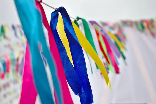 Colored Ribbons Decorations Rope — Stock Photo, Image