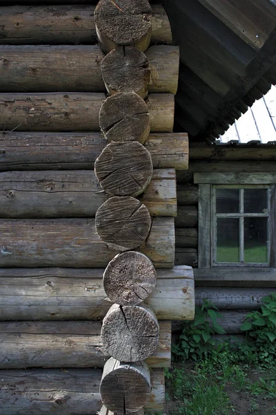 Ein Fragment Des Blockhausdorfes — Stockfoto