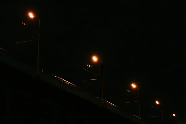 Luces Puente Por Noche — Foto de Stock