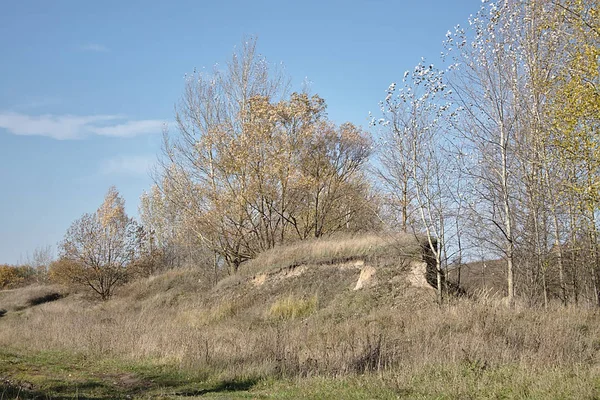 Herfst Omgeving Van Een Kleine Russische Stad — Stockfoto