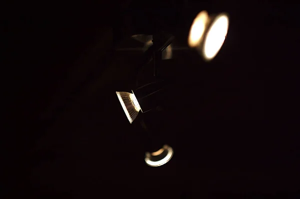 light bulbs in the dark