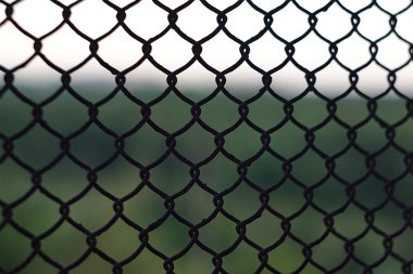 Paslı metal örgü örgü örgüsü.