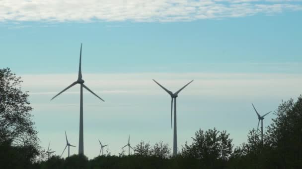 Geração de energia elétrica renovável limpa. Estática — Vídeo de Stock