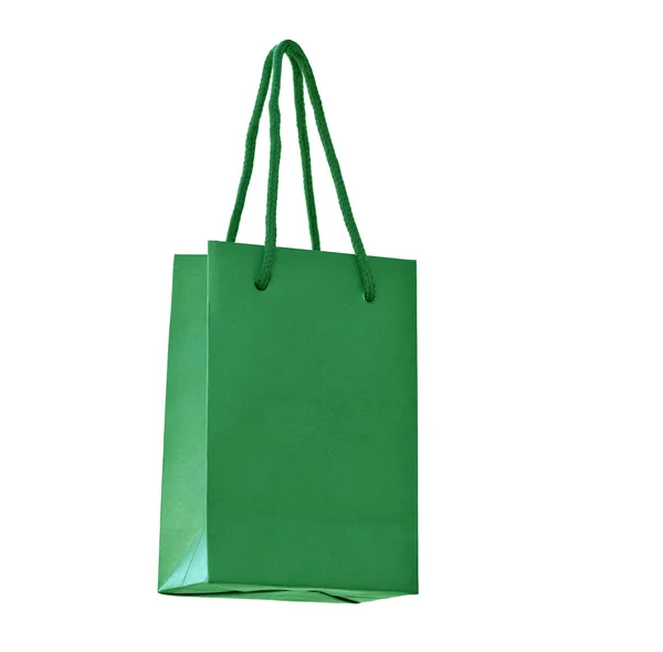 Bolsa de compras de papel verde . —  Fotos de Stock