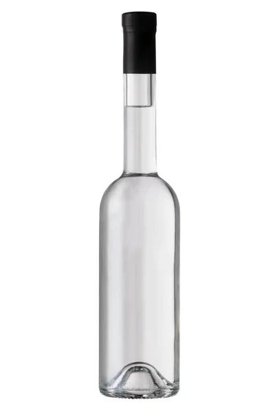 Liquore Bottiglia Isolata Sfondo Bianco — Foto Stock