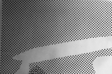 Siyah ve beyaz soyut arka plan. Noktalar ve ızgara