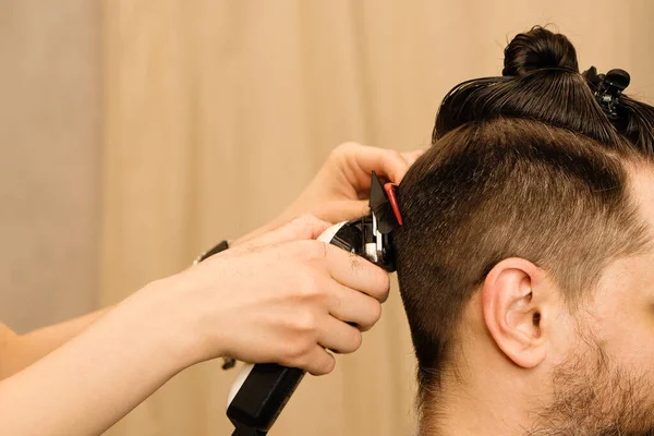Male haircut electric razor
