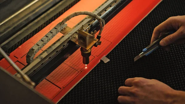 Industrial laser engraving on a paperboard