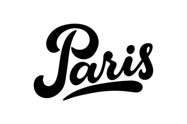 Paris, Fransa harf vektör illüstrasyon. 