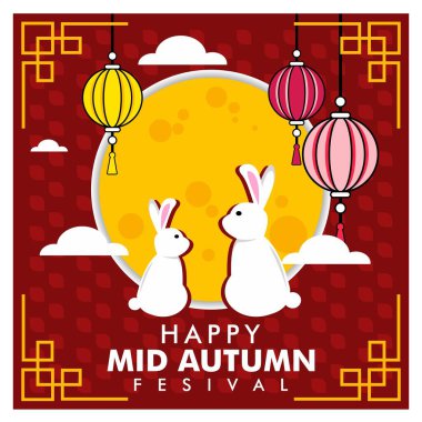 Çin Sonbahar Festivali için tasarım