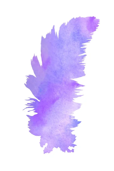 水彩画イラスト。柔らかい羽で満たされた水彩画の背景 — ストック写真