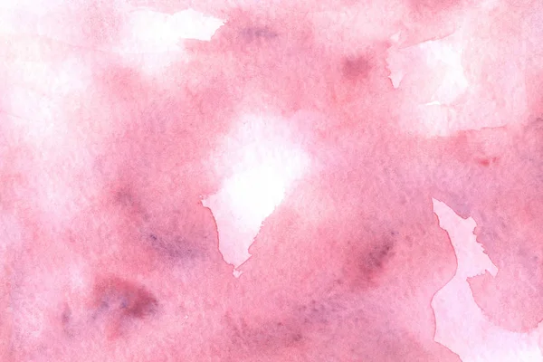 Абстрактный розовый акварельный фон на белом фоне — стоковое фото