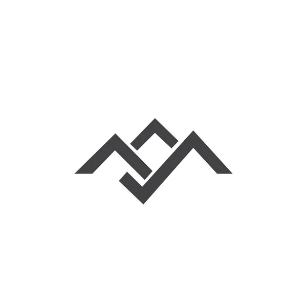 Three mountains for group or finance logo design