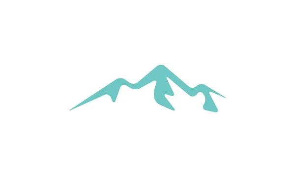 孤立した現代の山や丘や標高表示のロゴデザイン — ストックベクタ