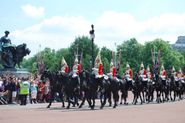 Horse Parade'de Muhafız Değişimi, Buckingham Sarayı, Londra, İngiltere