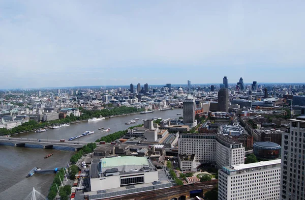 Från London Eye City Skyskrapor London Storbritannien — Stockfoto