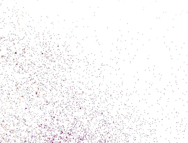 Bright Pink Glitter Isolated White Background Top View Copy Space — Stock Photo, Image