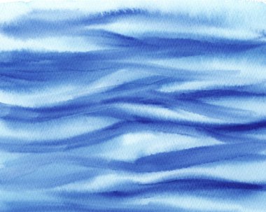 soyut Suluboya Islı turkuaz ve mavi Arka plan. Suluboya yıkama.