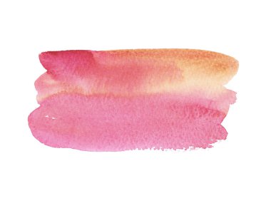 Suluboya Islmavi pembe, mercan ve turuncu Arka plan lekeleri ile. Suluboya yıkama