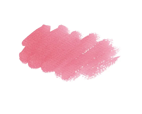 Akvarell våt rosa, korall bakgrund fläck — Stockfoto