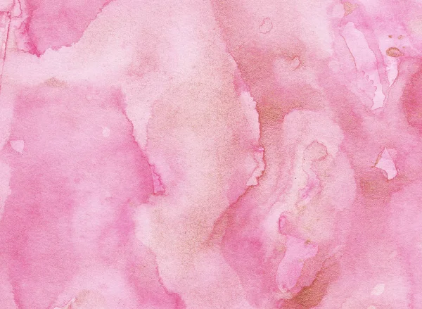 Hand drawn watercolor gold pink background. Watercolor wash. — Stock Photo, Image