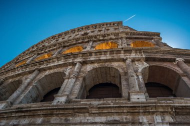 İtalya, Roma 'daki Kolezyum Kemerlerinin Ayrıntıları