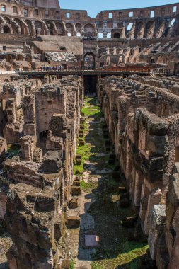 İtalya, Roma 'daki Kolezyum Kemerlerinin Ayrıntıları