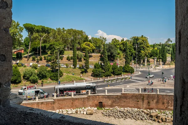 İtalya, Roma 'daki Kolezyum Kemerlerinin Ayrıntıları