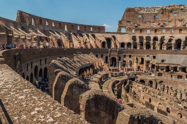 Dettagli Degli Archi Del Colosseo Roma — Foto Stock