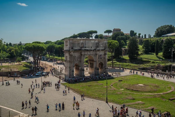 Dentro Del Coliseo Roma Italia —  Fotos de Stock