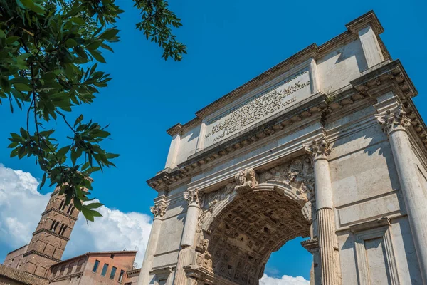 Der Konstantinbogen Rom Italien — Stockfoto
