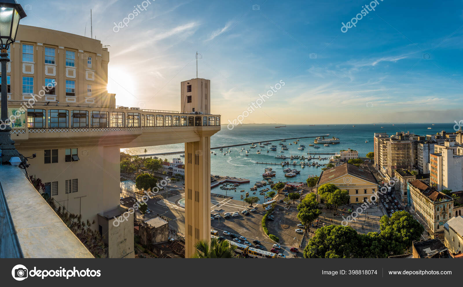 Mercado Modelo Building Seen Lookout Lacerda Elevator Located Downtown ...