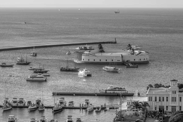 Vista Forte Marcelo Baía Todos Santos Cidade Salvador Bahia Brasil — Fotografia de Stock