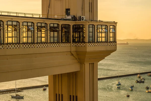 Detalhes Elevador Lacerda Cidade Salvador Bahia Brasil — Fotografia de Stock