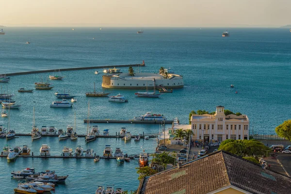 Detalhes Elevador Lacerda Cidade Salvador Bahia Brasil — Fotografia de Stock