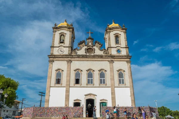 Ünlü Largo do Pelourinho ve mimarisi Salvador, Brezilya 'daki renkli binalar