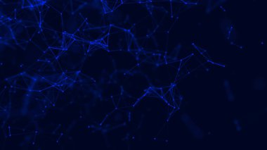 Büyük veri görselleştirmesi. Bilim geçmişi. Bileşiklerle dolu büyük veri kompleksi. Çizgiler pleksus