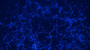 Büyük veri görselleştirmesi. Bilim geçmişi. Bileşiklerle dolu büyük veri kompleksi. Çizgiler pleksus