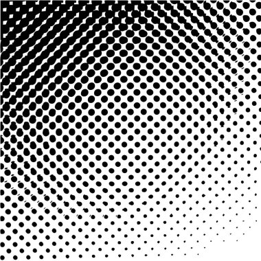 Pop art şablonu, doku. Halftone Dot desen. Monokrom. Vektör çizimi.