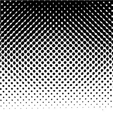 Pop art şablonu, doku. Halftone Dot desen. Monokrom. Vektör çizimi.