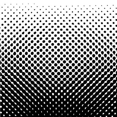 Pop art şablonu, doku. Halftone Dot desen. Monokrom. Vektör çizimi.