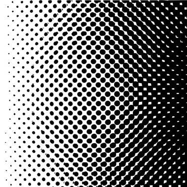 Pop art şablonu, doku. Halftone Dot desen. Monokrom. Vektör çizimi.