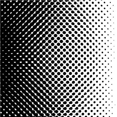 Pop art şablonu, doku. Halftone Dot desen. Monokrom. Vektör çizimi.
