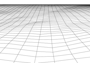 Wireframe 3D landscape mountains. Futuristic 3D cartography. Wireframe landscape wire. Cyberspace grid.