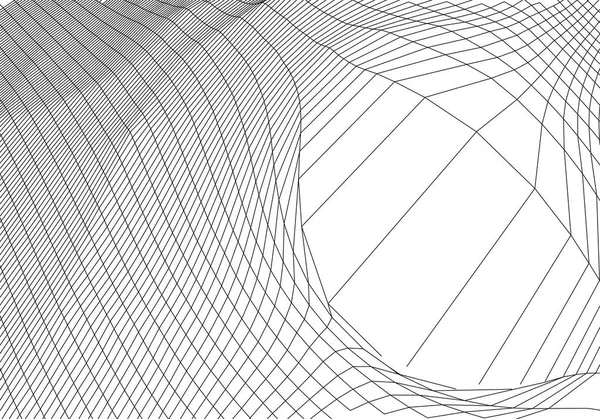 Wireframe 3D táj hegyek. Futurisztikus 3D kartográfia. Wireframe táj drót. A kibertér-hálózat. — Stock Vector
